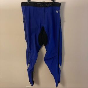Goretex MEC blue rain pants heavy duty reinforced size large